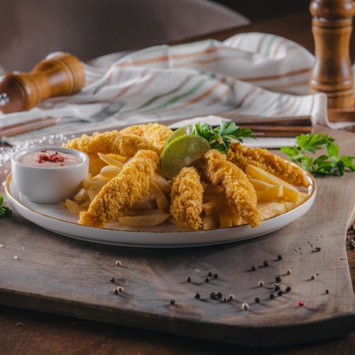 Crispy Chicken hasábburgonyával és crispy szósszal