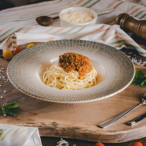 Vegetáriánus bolognai spagetti 400g